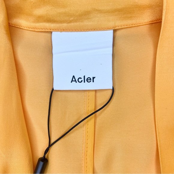 ACLER Martin Dress Pumpkin Orange Wrap Asymmetric size 8 NWT - Picture 8 of 12